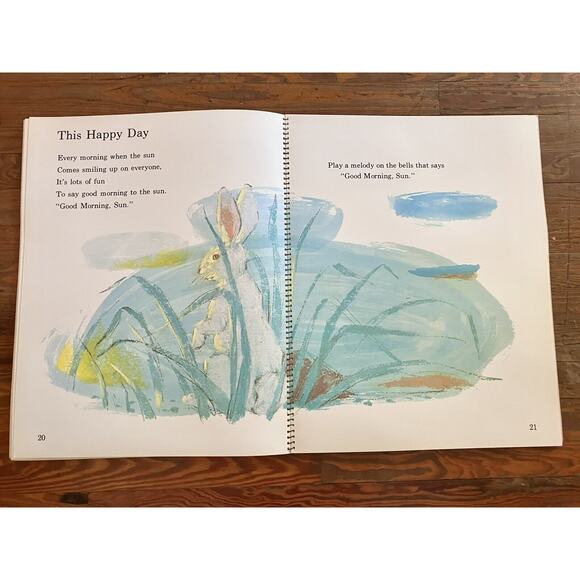 Giant Vintage 1966 Exploring Music 22in x 17in Hardback Childrens Teaching Book - Picture 4 of 8